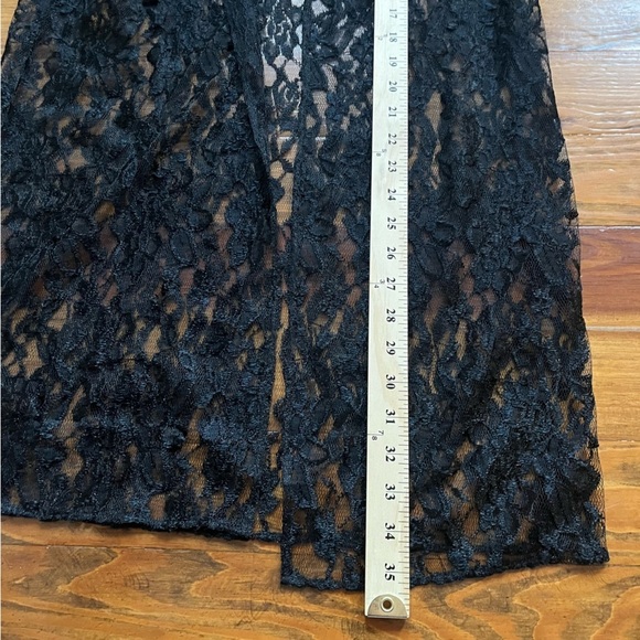 Boston Proper Women's Y2K Sheer Open Front Black Goth Whimsigoth Cardigan in S - Picture 12 of 16